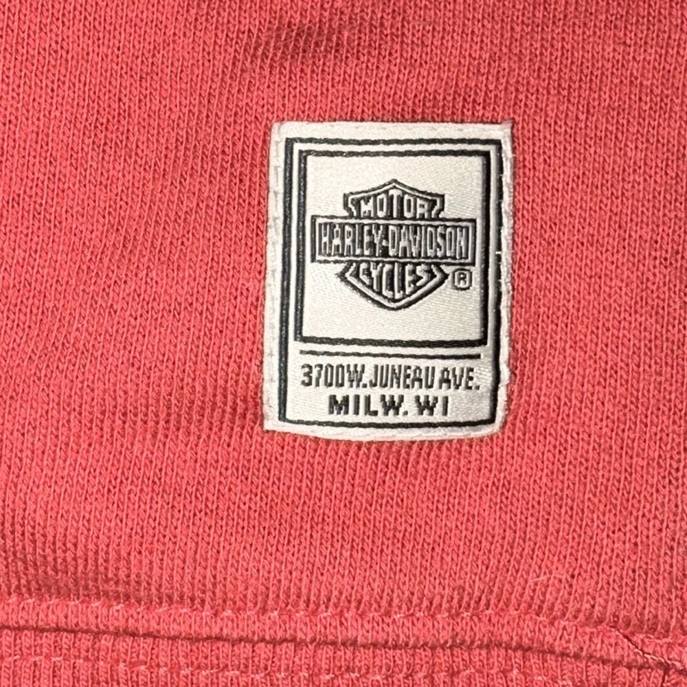 Harley Davidson Crew Neck Women’s Biker SweatShirt Race Stripe Sleeve